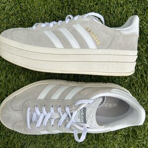 Adidas gazelle bold size 7- gray